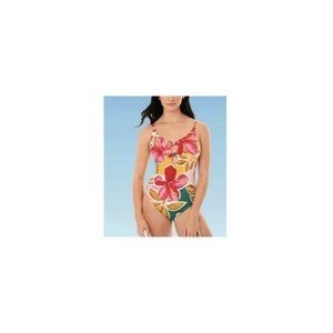 Beach Betty by Miracle Brands Women's Slimming Control Tropical One Piece Lavend